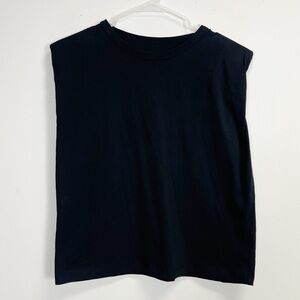 French Connection Tank Top Womens Size Medium Black Shirt NWT